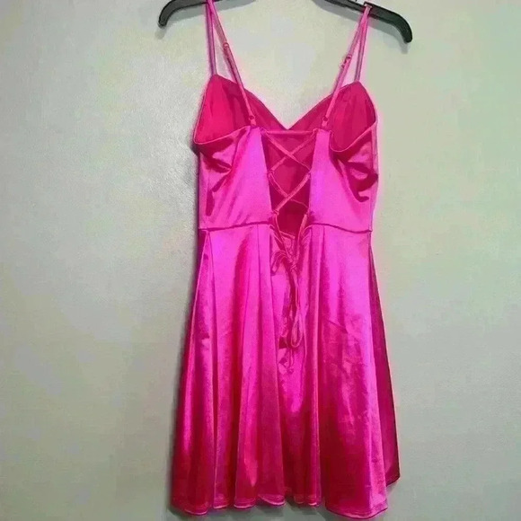 Pear Culture Hot Pink Formal Dress 13/14 - Picture 3 of 6